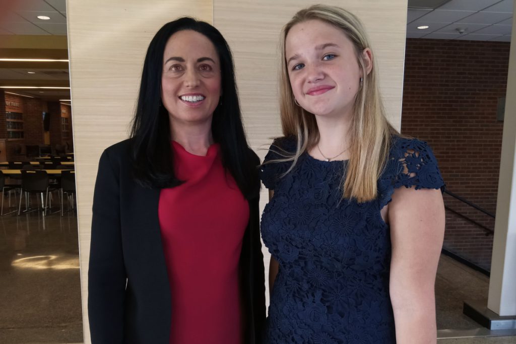 Pictured from left: LOOK presenter Amy Morin and LOOK host Abby Korngiver.