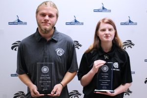 Pictured from left are the JMHS CTE Students of the Month: Jude Kesner-Rankin and Lacy Triplett.
