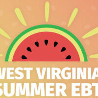 WV SEBT with a piece of watermelon that looks like a sun.